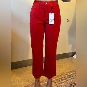 New with tags Zara mid rise straight jeans